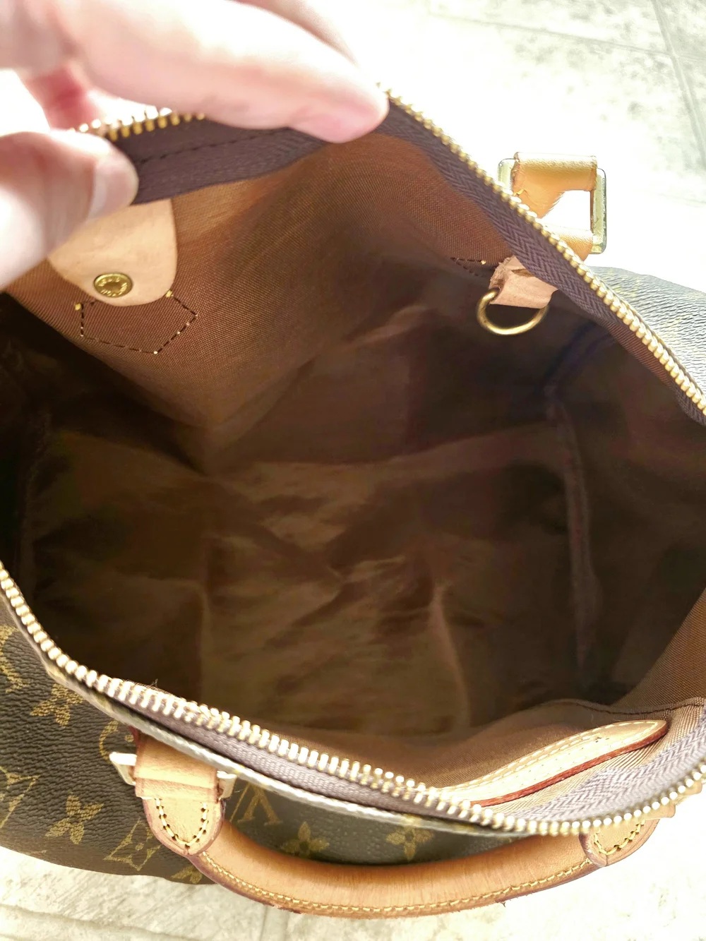 Brown Canvas Satchel